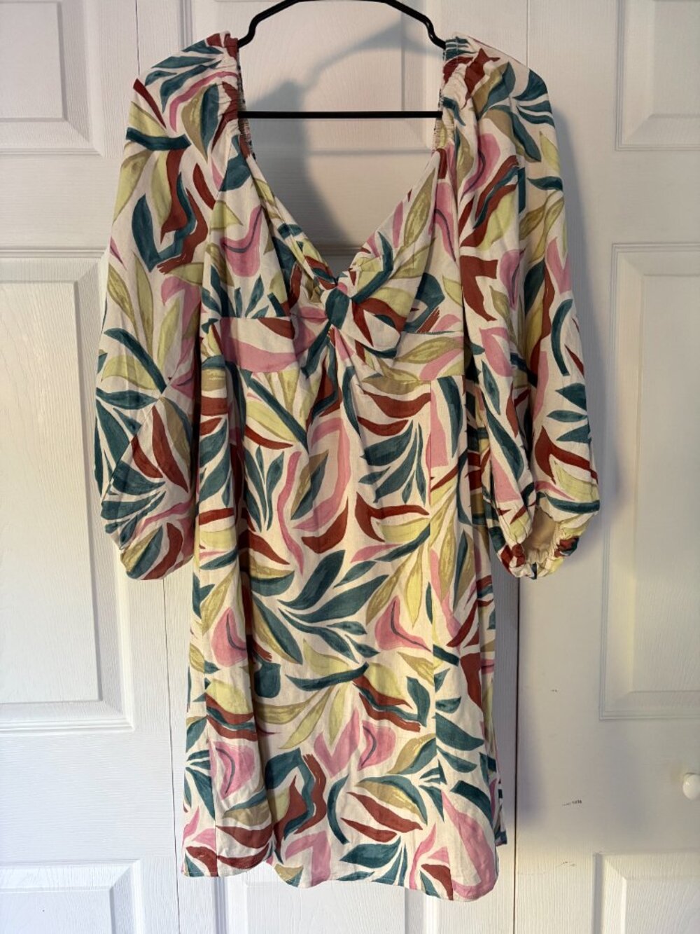 NWT Z Supply Mirani Safari Mini Dress Size XL Tropical Linen Blend Boho Resort